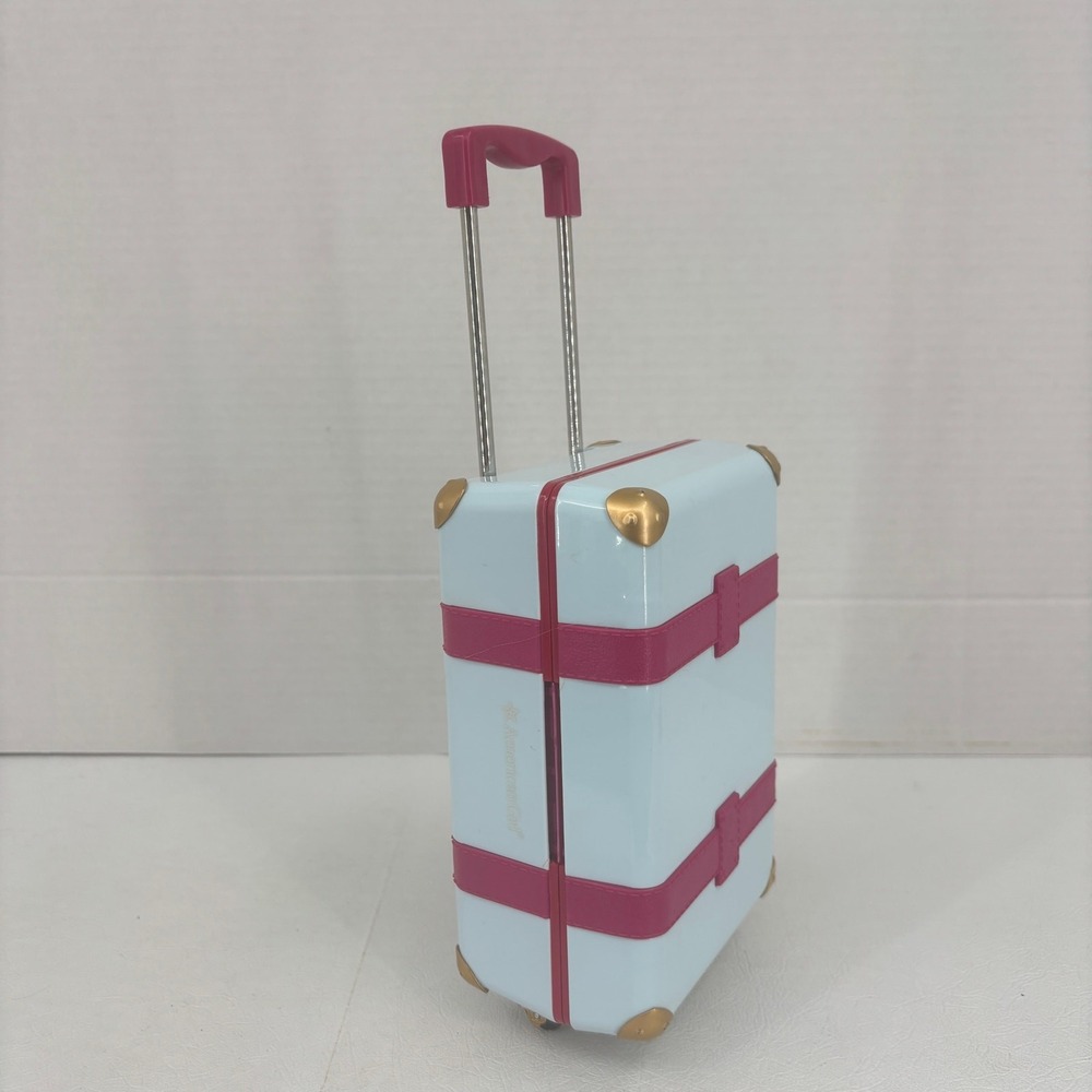 American Girl Travel in Style Suitcase Doll Accessory Blue Pink Truly Me 2017 - Picture 3 of 11